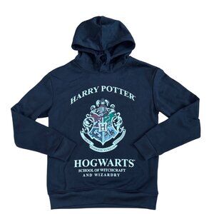 Harry Potter Hoodie Sweatshirt Black XS Hogwarts Crest Hoodie Black Polyester